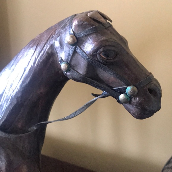 Leather Decorative Horse - Picture 2 of 7